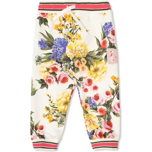 Sweatpants mit Blumenmuster - Dolce & Gabbana - Modalova