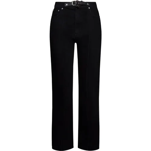 Schwarze Padlock Strap Slim Fit Jeans - JW Anderson - Modalova