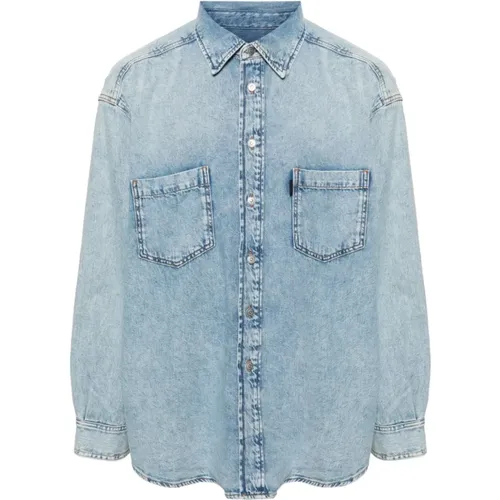 Light Denim Shirt , male, Sizes: S, L - Haikure - Modalova