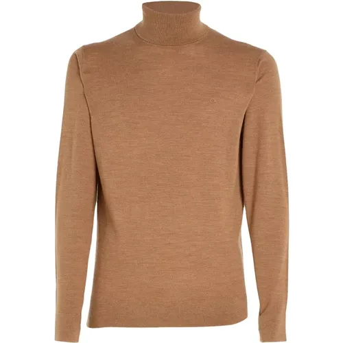 Men's Turtleneck Sweater Wool Blend , male, Sizes: M, L - Calvin Klein - Modalova