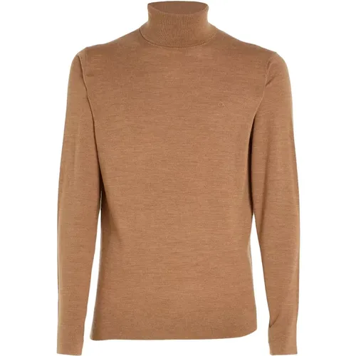 Mens Turtleneck Sweater Wool Blend , male, Sizes: L - Calvin Klein - Modalova