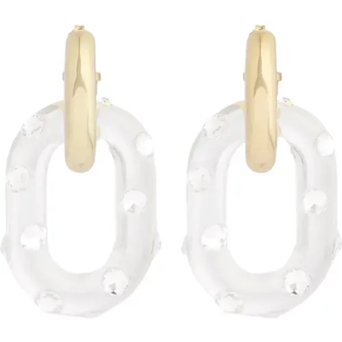 Contemporary Earrings with Sparkling Rhinestones , female, Sizes: ONE SIZE - Paco Rabanne - Modalova