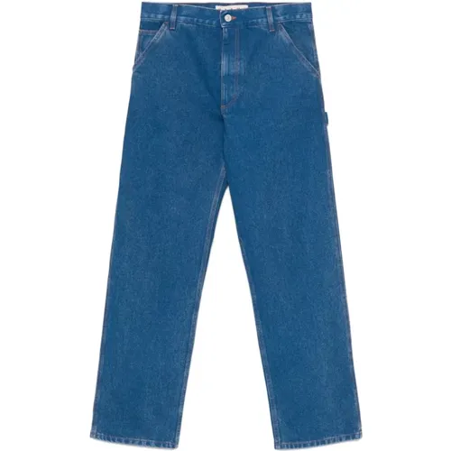 Blaue Gerades Jeans Italienischer Herkunft , Herren, Größe: W32 - Marni - Modalova