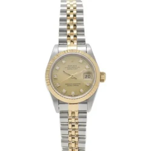 Pre-owned Gold watches , female, Sizes: ONE SIZE - Rolex Vintage - Modalova