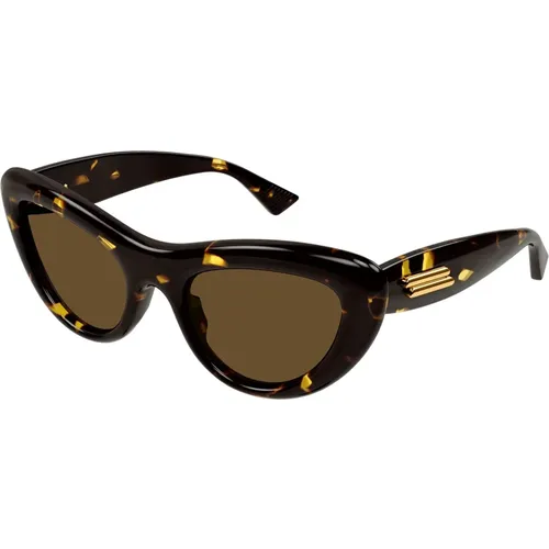 Cat Eye Sunglasses - Timeless Elegance , unisex, Sizes: 53 MM - Bottega Veneta - Modalova
