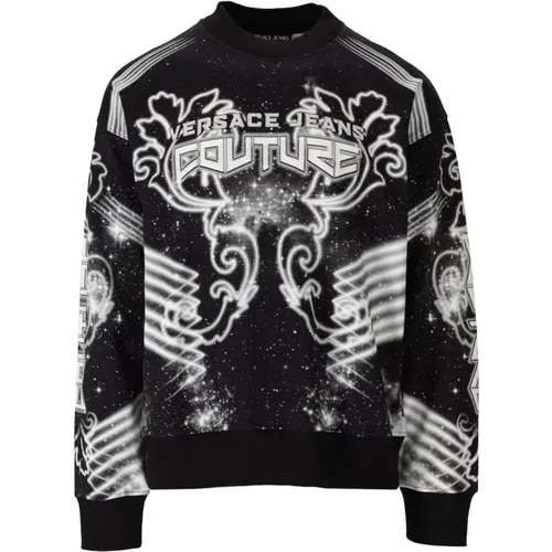 Galaxy Panel Sweatshirt , Herren, Größe: S - Versace Jeans Couture - Modalova
