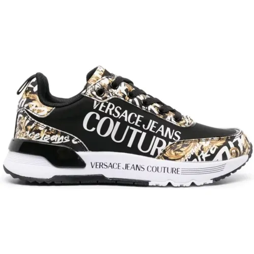 Logo Space Couture Sneakers , female, Sizes: 4 UK, 3 UK - Versace Jeans Couture - Modalova