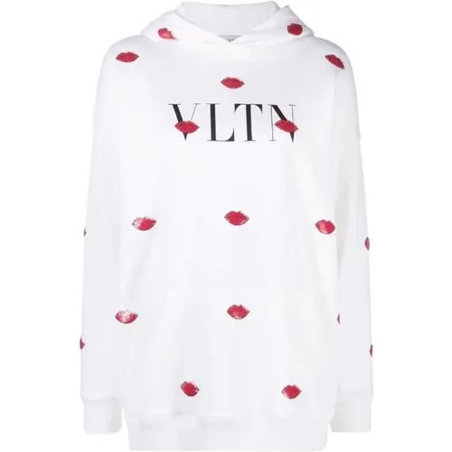 Vltn Le Rouge hoodie , female, Sizes: S, M - Valentino - Modalova