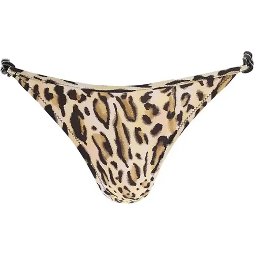 Animalier Bikini Bottom - 2 , female, Sizes: L - Moschino - Modalova