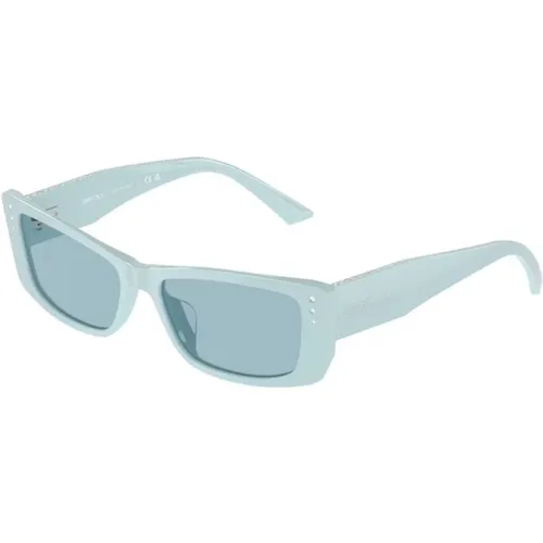 Blaues Gestell Blaue Linse Sonnenbrille - Jimmy Choo - Modalova