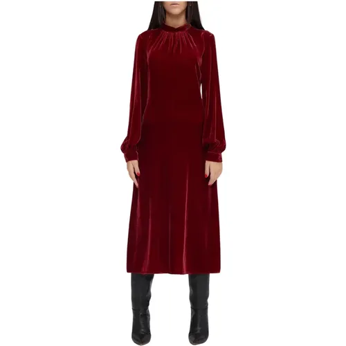 Velvet Dress , female, Sizes: XS - Moschino - Modalova