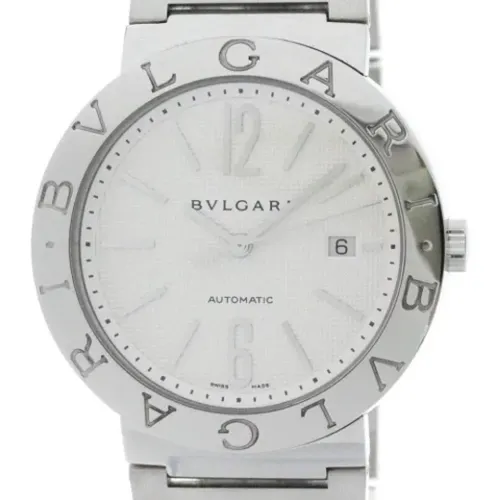 Pre-owned Stainless Steel watches , male, Sizes: ONE SIZE - Bvlgari Vintage - Modalova