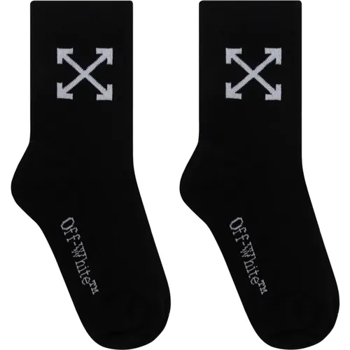 Baumwollsocken mit Logo Off White - Off White - Modalova