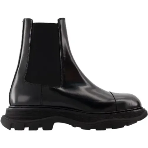 Leather boots , female, Sizes: 7 UK - alexander mcqueen - Modalova