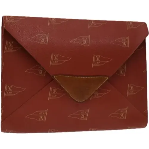 Pre-owned Leder clutches , Damen, Größe: ONE Size - Louis Vuitton Vintage - Modalova