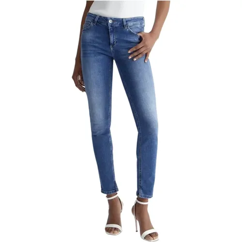 Fabulous Bottom Up Kristall Jeans , Damen, Größe: W24 - Liu Jo - Modalova