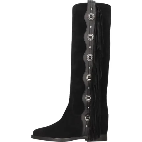 Stiefel Schwarz , Damen, Größe: 36 EU - Via Roma 15 - Modalova