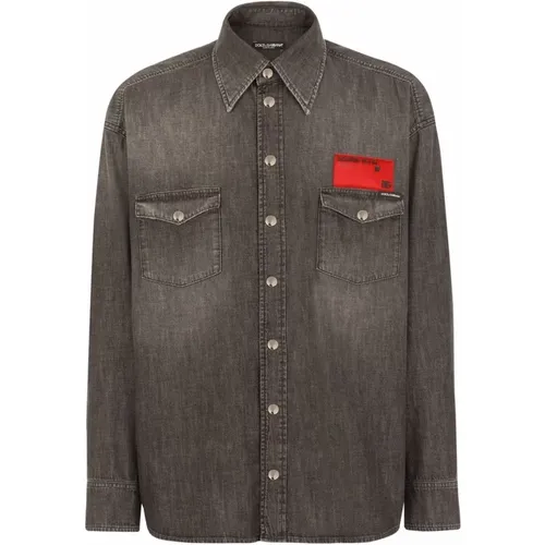 Shirt , male, Sizes: L - Dolce & Gabbana - Modalova