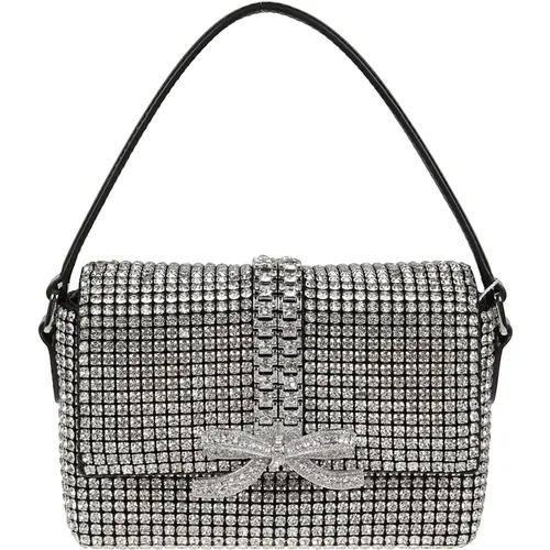 Sparkling Chainmail Mini Bag , female, Sizes: ONE SIZE - Self Portrait - Modalova