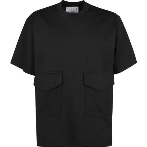 Jersey T-Shirt aus Baumwolle , Herren, Größe: S - Sacai - Modalova