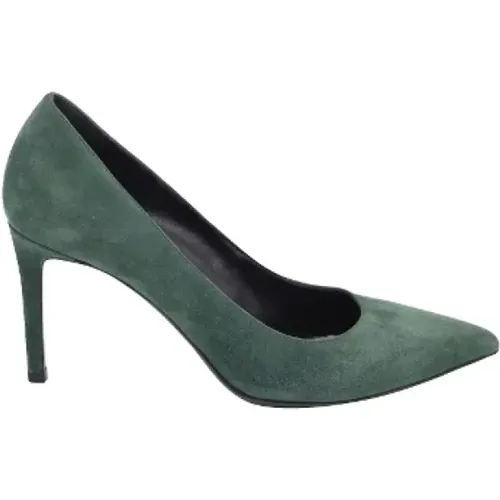 Pre-owned Suede heels , female, Sizes: 3 UK - Saint Laurent Vintage - Modalova