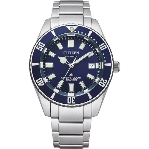 Automatic Blue Titanium Watch , male, Sizes: ONE SIZE - Citizen - Modalova