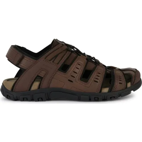 Flat Sandals for Men , male, Sizes: 11 UK, 7 UK, 10 UK, 8 UK, 9 UK - Geox - Modalova
