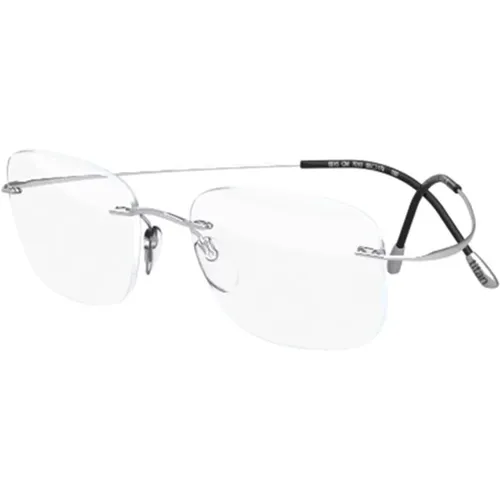 Tech Silver Eyewear Frames Collection , unisex, Sizes: 52 MM - Silhouette - Modalova