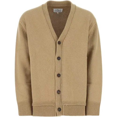 Oversize Wool Blend Cardigan , male, Sizes: S, XS - Maison Margiela - Modalova