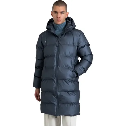 Steppjacke mit Nylonfüllung , Herren, Größe: XL - Rains - Modalova