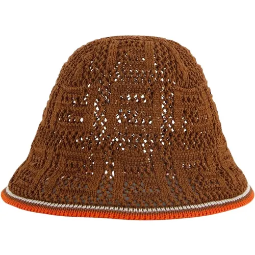 Croche Cloche Hat , female, Sizes: M/L, S/M - Fendi - Modalova