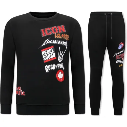 Icon Rocks Men Sweat Suit - 11-6508Z , male, Sizes: 2XL, XL, L, M, S - Local Fanatic - Modalova