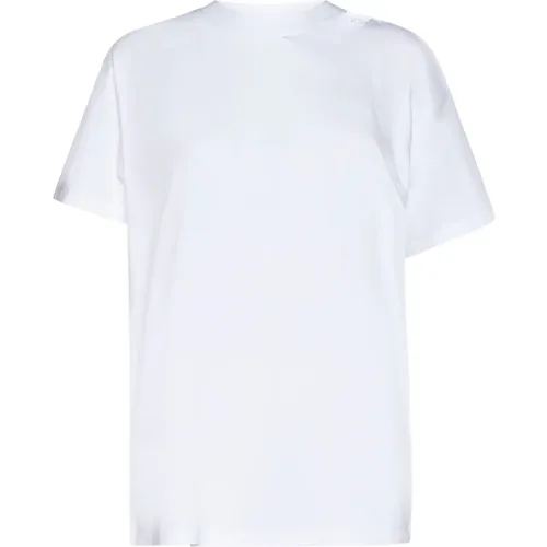 Weiße T-Shirts und Polos,Modische T-Shirts und Polos - MM6 Maison Margiela - Modalova