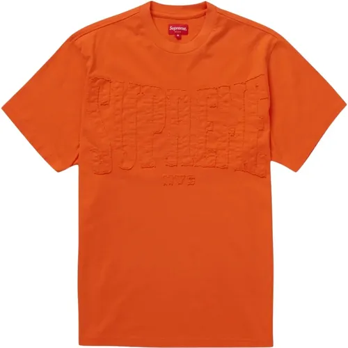 Limitierte Auflage Cutout Logo T-shirt Top , Herren, Größe: L - Supreme - Modalova