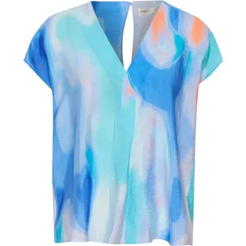 Abstract Print Top Blouse Soft Waters , female, Sizes: XL, 3XL, S, 2XS, M, 2XL, XS, L - InWear - Modalova