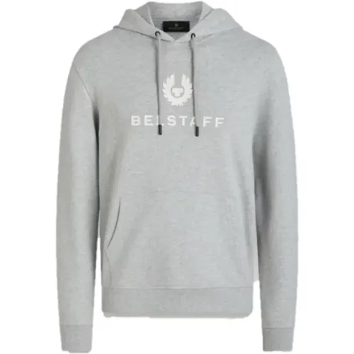 Signature Hoodie mit Kängurutasche , Herren, Größe: L - Belstaff - Modalova