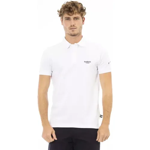 Trend Schwarzes Baumwoll-Polo-Shirt , Herren, Größe: 3XL - Baldinini - Modalova