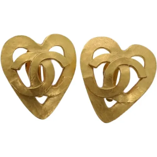 Pre-owned Metal earrings , female, Sizes: ONE SIZE - Chanel Vintage - Modalova