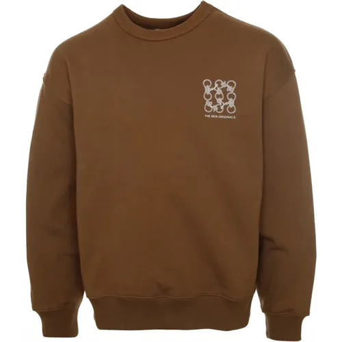 Knots Sweatshirt mit Logo-Print , Herren, Größe: S - The New Originals - Modalova