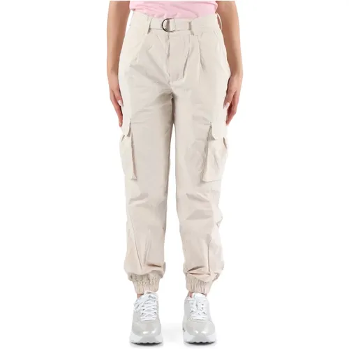 Cargo pants in coated fabric , female, Sizes: S, M, L, XS - Guess - Modalova