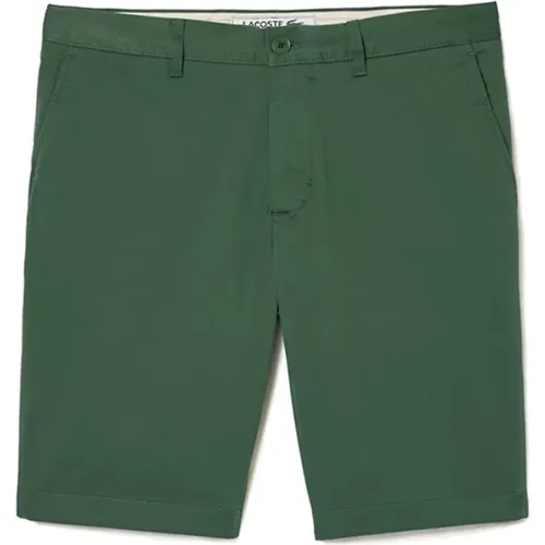 Slim Fit Stretch Cotton Bermuda Shorts , Herren, Größe: S - Lacoste - Modalova