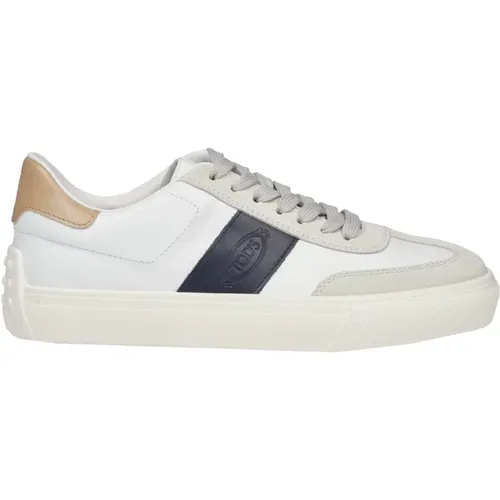 Sneakers with Blue Logo , male, Sizes: 9 UK, 8 1/2 UK, 7 1/2 UK - TOD'S - Modalova