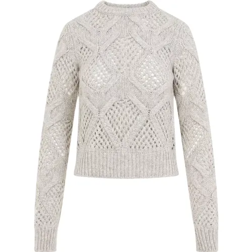 Neutral Melange Narvel Sweater , female, Sizes: XS, S - SPORTMAX - Modalova