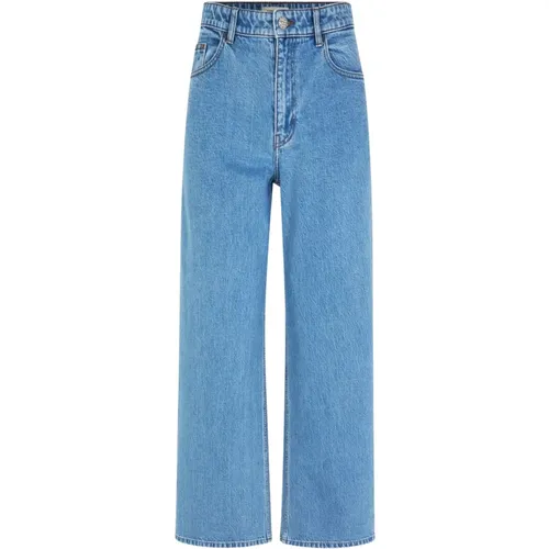 High-Rise Straight Leg Jeans Regular Fit , Damen, Größe: XS - BAUM UND PFERDGARTEN - Modalova