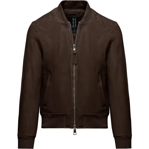 Jams Leather Bomber Jacket , male, Sizes: 2XL - BomBoogie - Modalova
