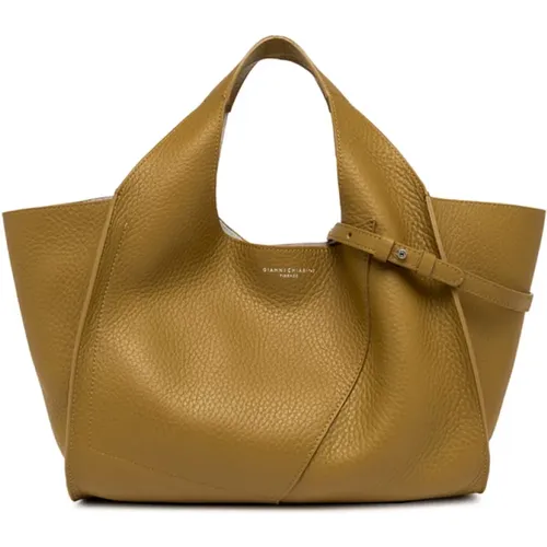 Leather Shopping Bag Euforia , female, Sizes: ONE SIZE - Gianni Chiarini - Modalova