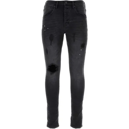 Schwarze Denim Jeans , Herren, Größe: W31 - Purple Brand - Modalova