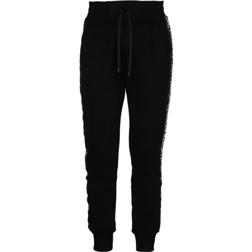 Weiche Linie Jogger mit Dekorativen Logo-Bändern - Versace Jeans Couture - Modalova