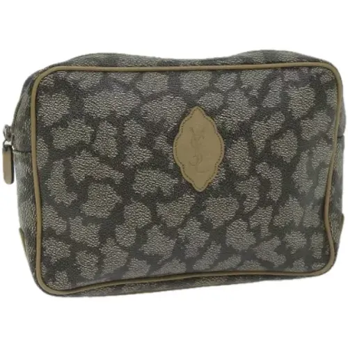 Pre-owned Leather clutches , female, Sizes: ONE SIZE - Yves Saint Laurent Vintage - Modalova