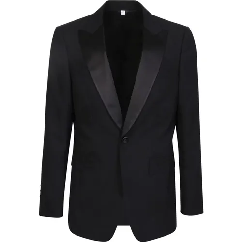 Sophisticated Oak Leaf Tuxedo Jacket , male, Sizes: M, L - Burberry - Modalova